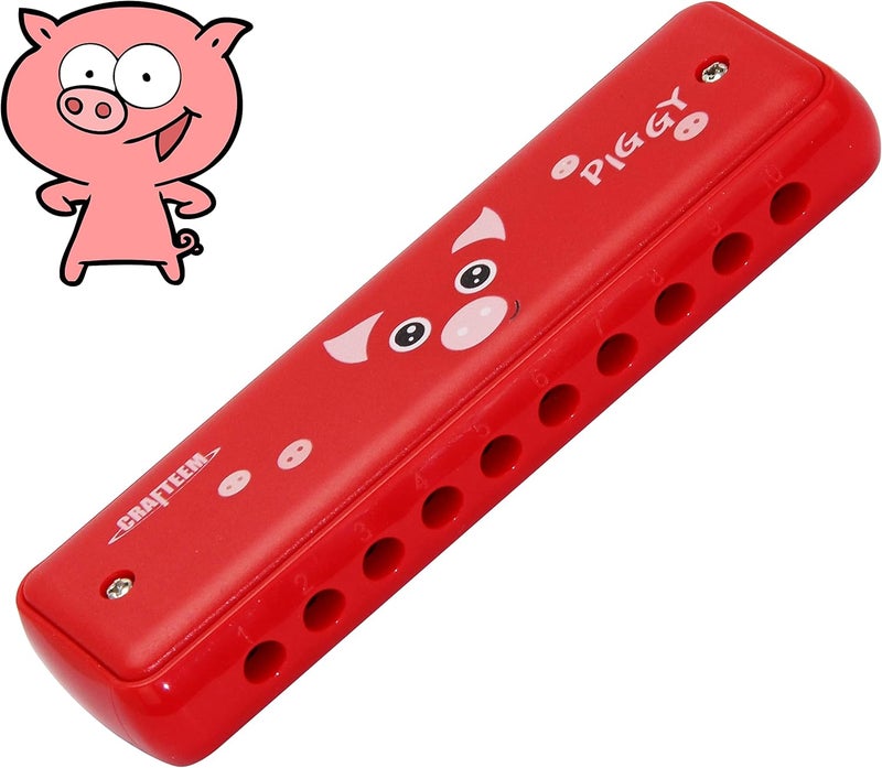 CRAFTEEM Colored Harmonica for Kids and Beginners - Easy-to-Learn Key of C Instrument - Portable and Lightweight. - Image 1